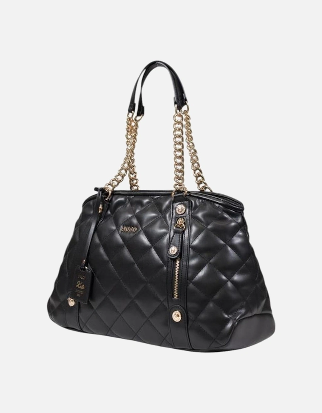 Large Tote Bag in Polyurethane Women - Black Handbags