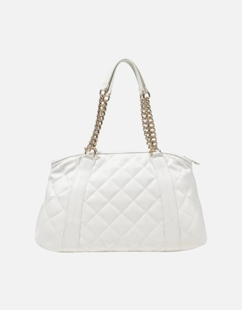 Large Polyurethane Tote Bag Women - Cream Handbags