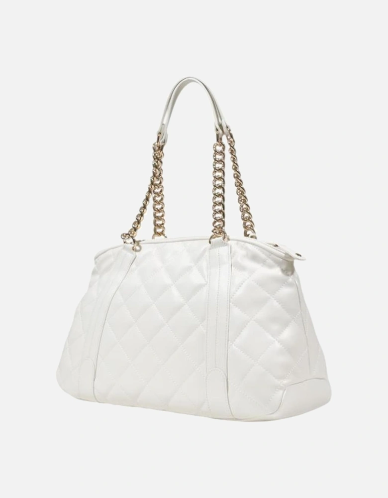 Large Polyurethane Tote Bag Women - Cream Handbags