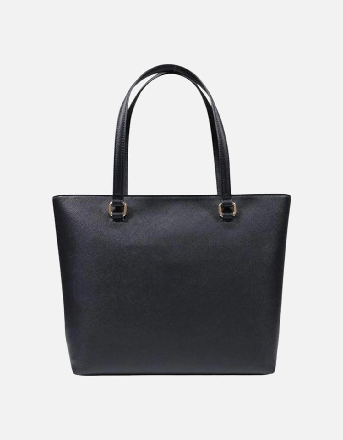 Structured Polyurethane Large Tote Bag Women - Black Handbags
