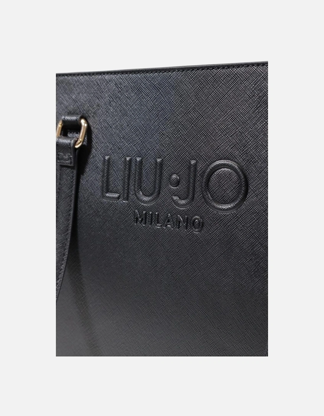 Structured Polyurethane Large Tote Bag Women - Black Handbags