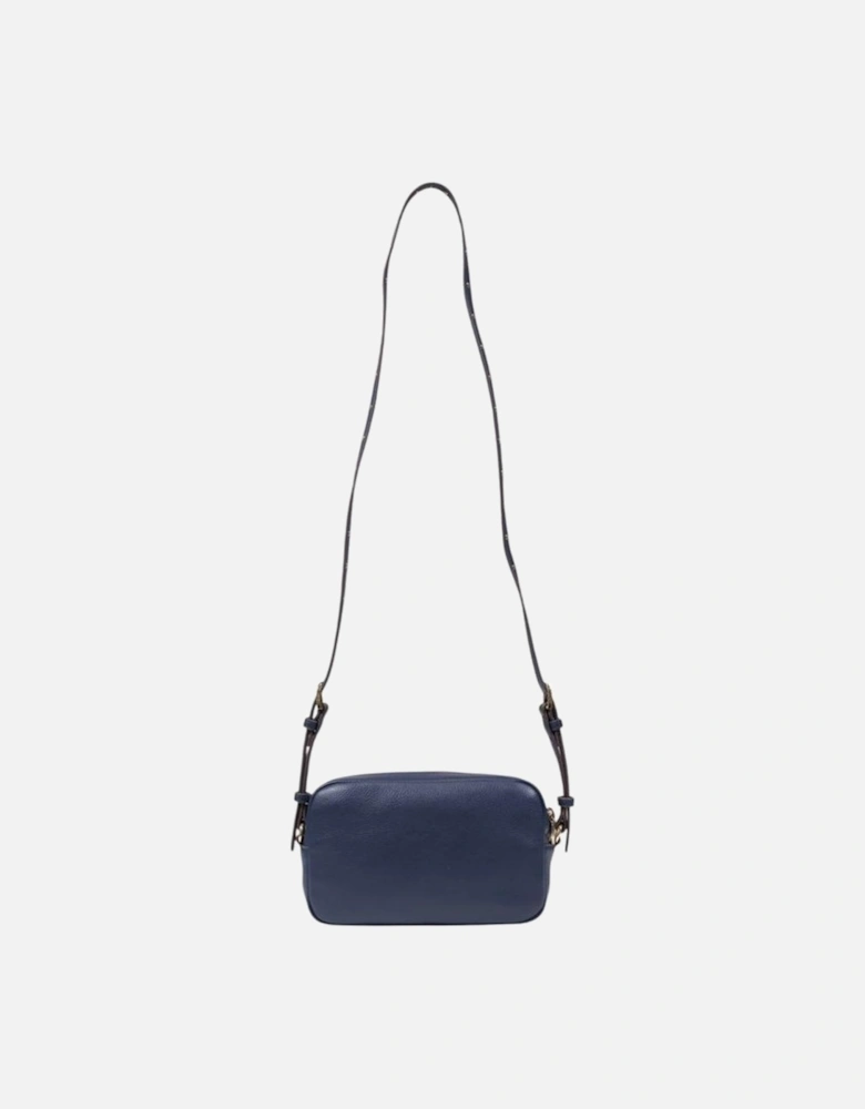 Embossed Croc-Effect Shoulder Bag Women - Blue Handbags