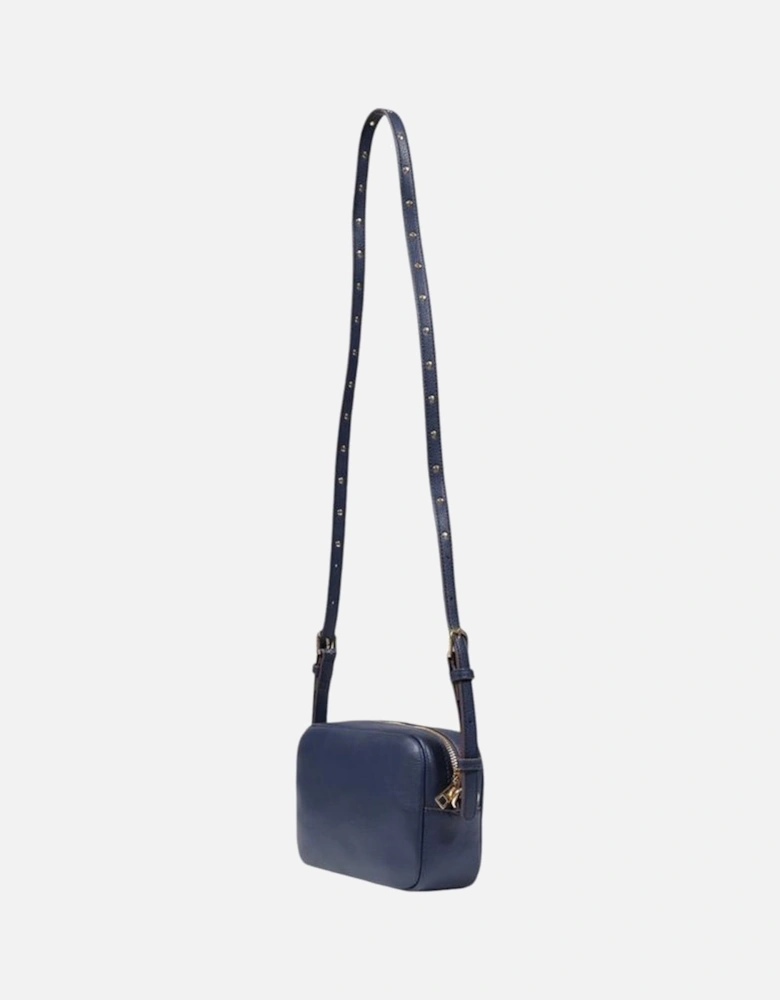 Embossed Croc-Effect Shoulder Bag Women - Blue Handbags