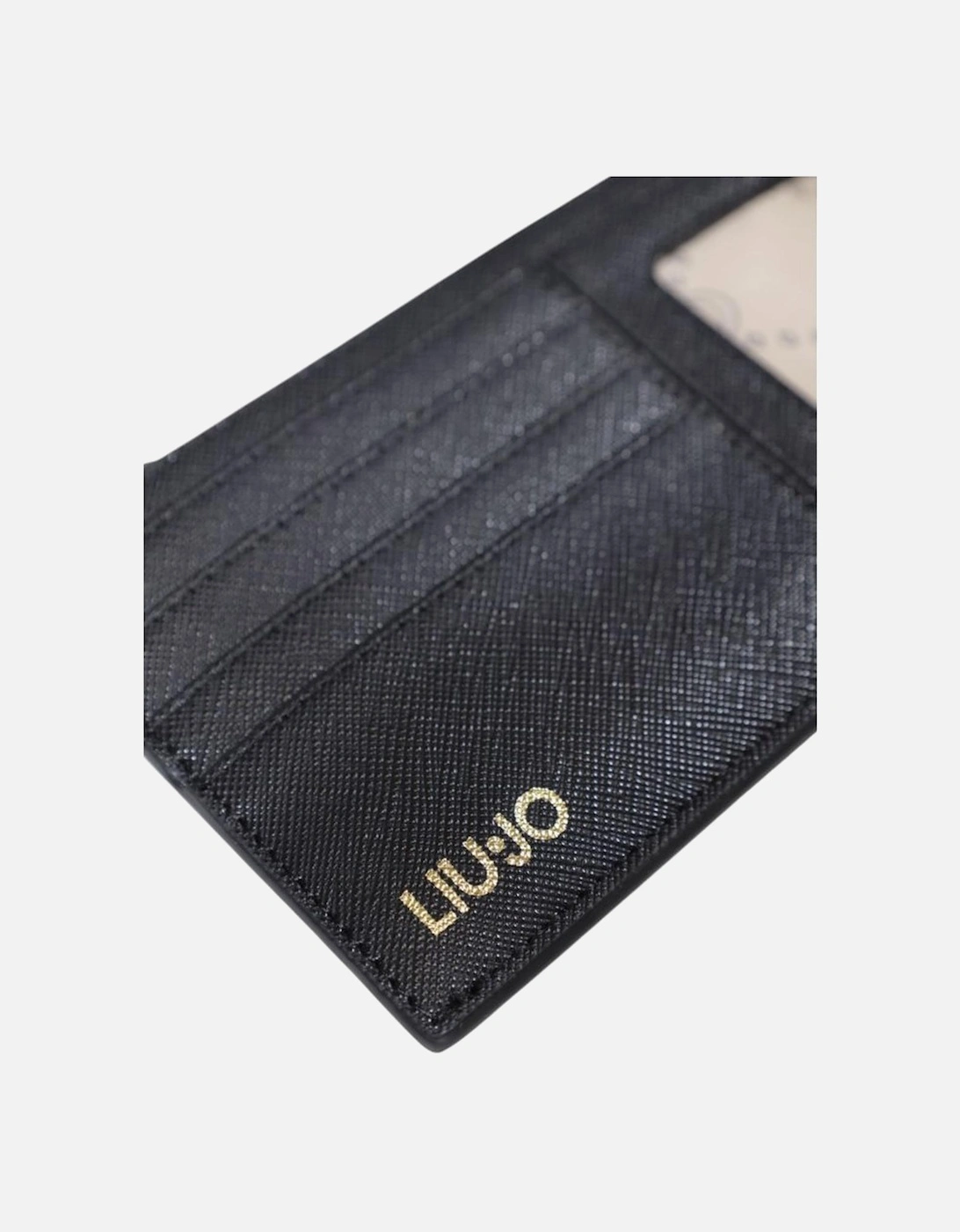 Polyurethane Womens Wallet Holder - Black