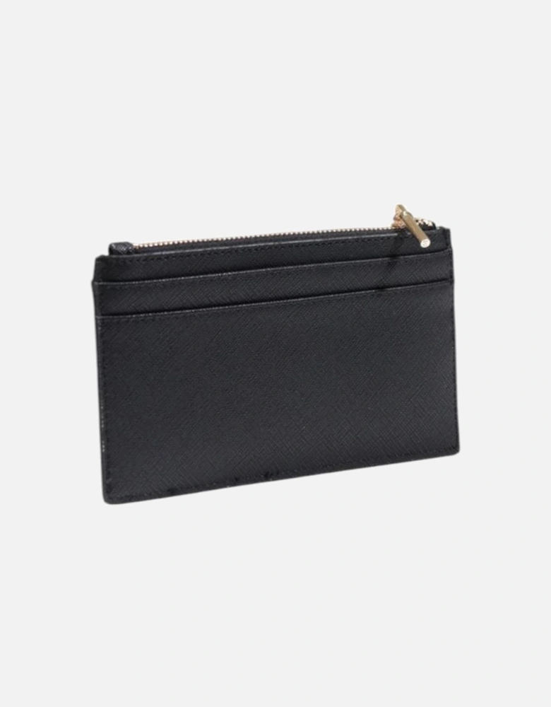 Polyurethane Womens Wallet Holder - Black