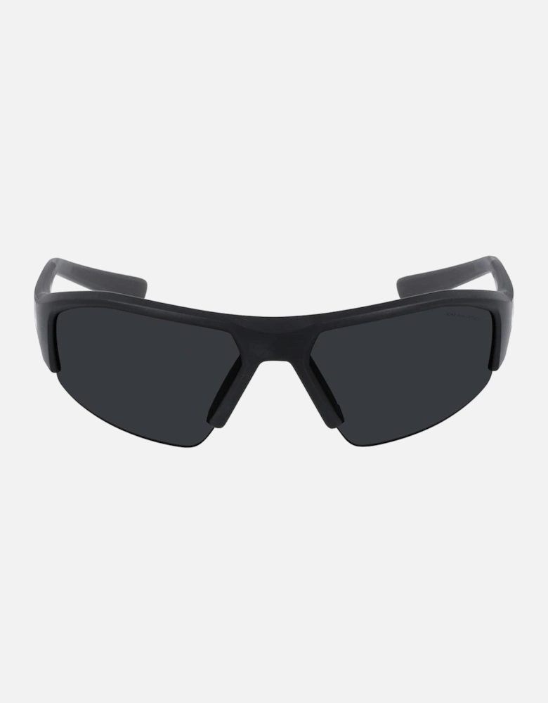 Injected Material Sunglasses with Grey Lenses Unisex - Black