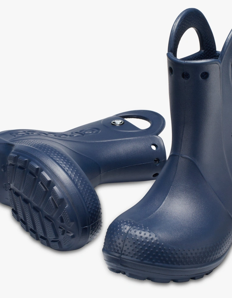 12803-410 HANDLE IT RAIN BOOT Kids Wellies Navy