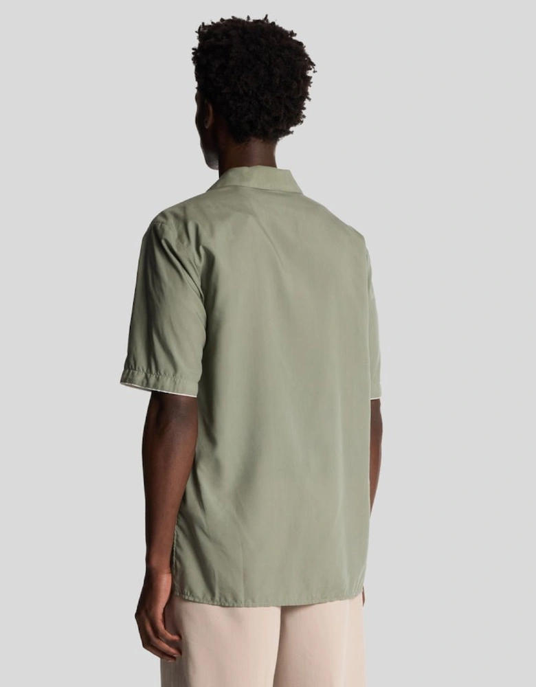 Contrast Cuff Shirt