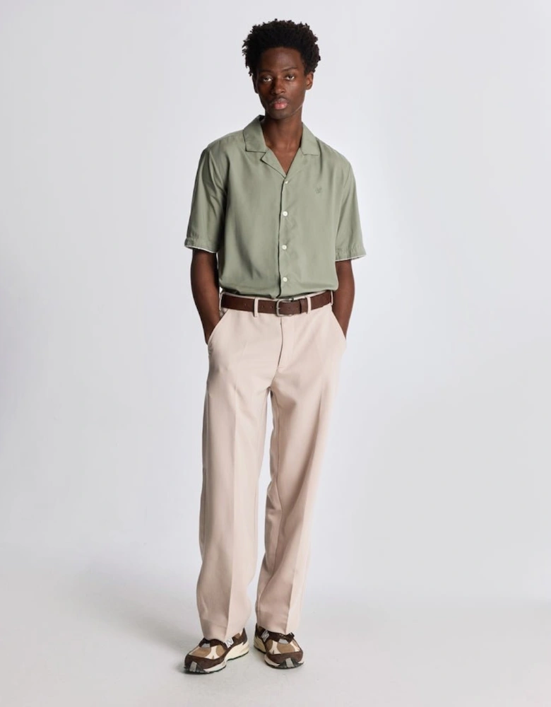 Contrast Cuff Shirt
