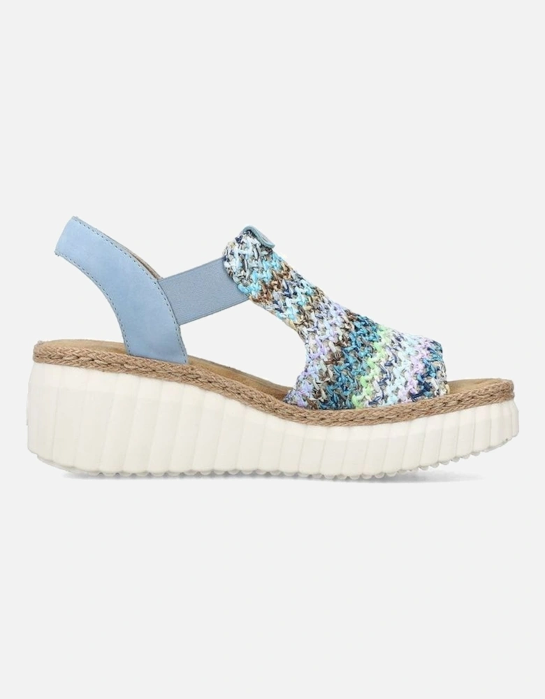 ladies sandal 69172-91  in Blue Multi