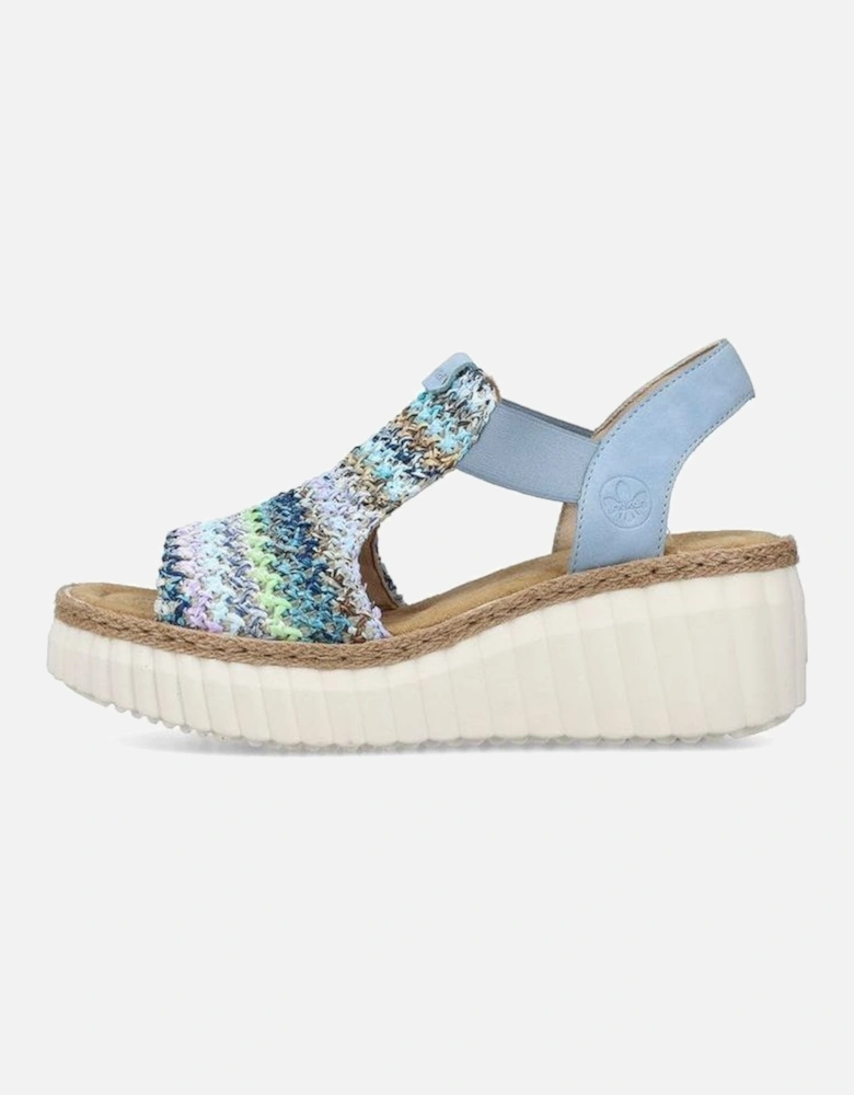 ladies sandal 69172-91  in Blue Multi