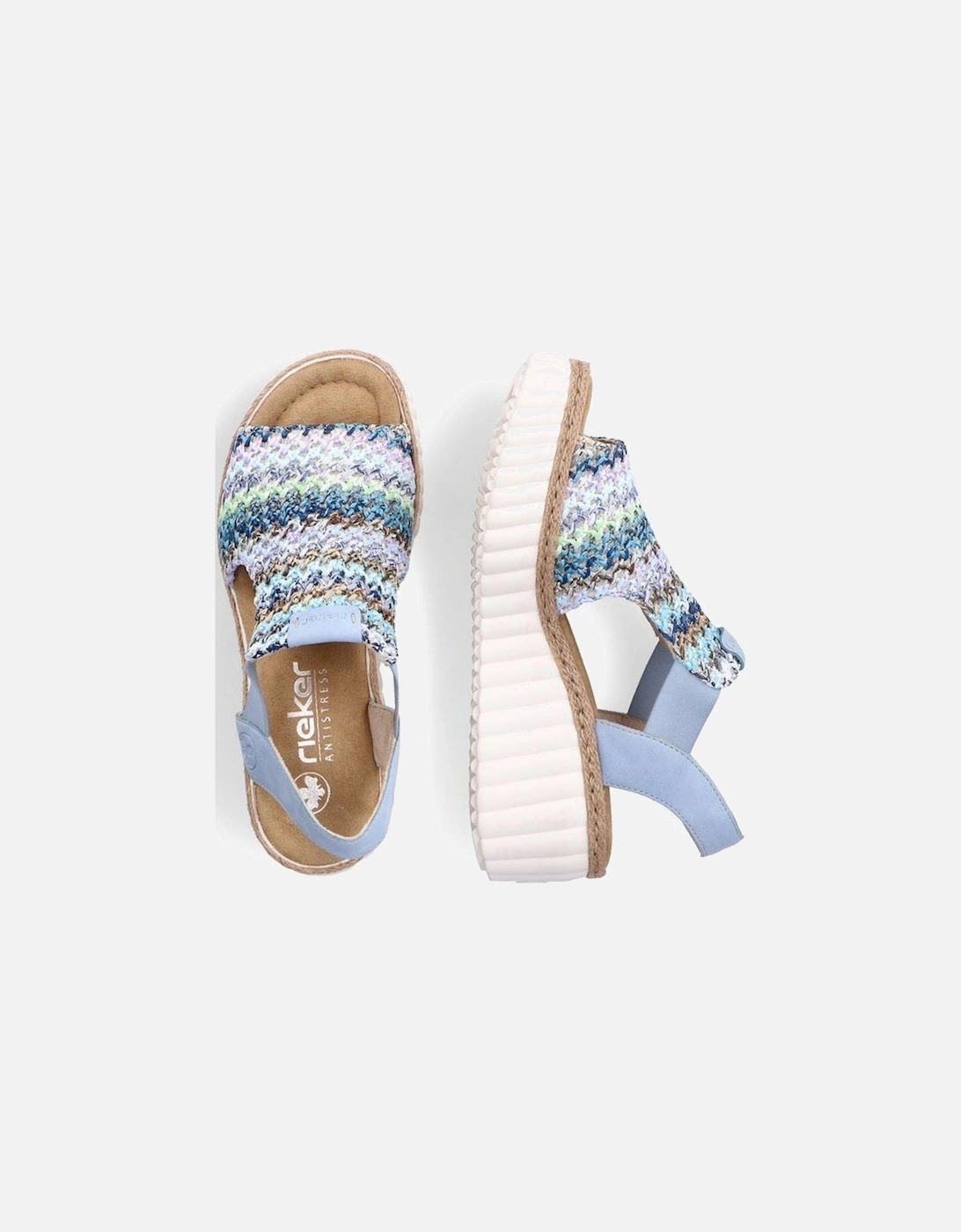 ladies sandal 69172-91  in Blue Multi