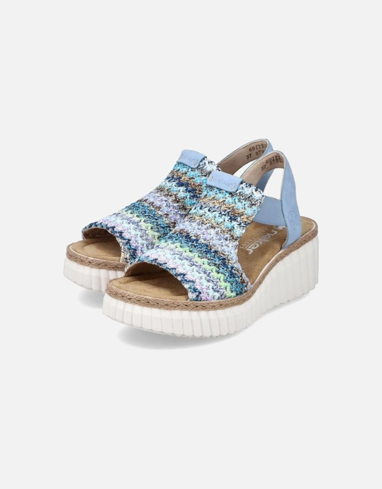 ladies sandal 69172-91  in Blue Multi