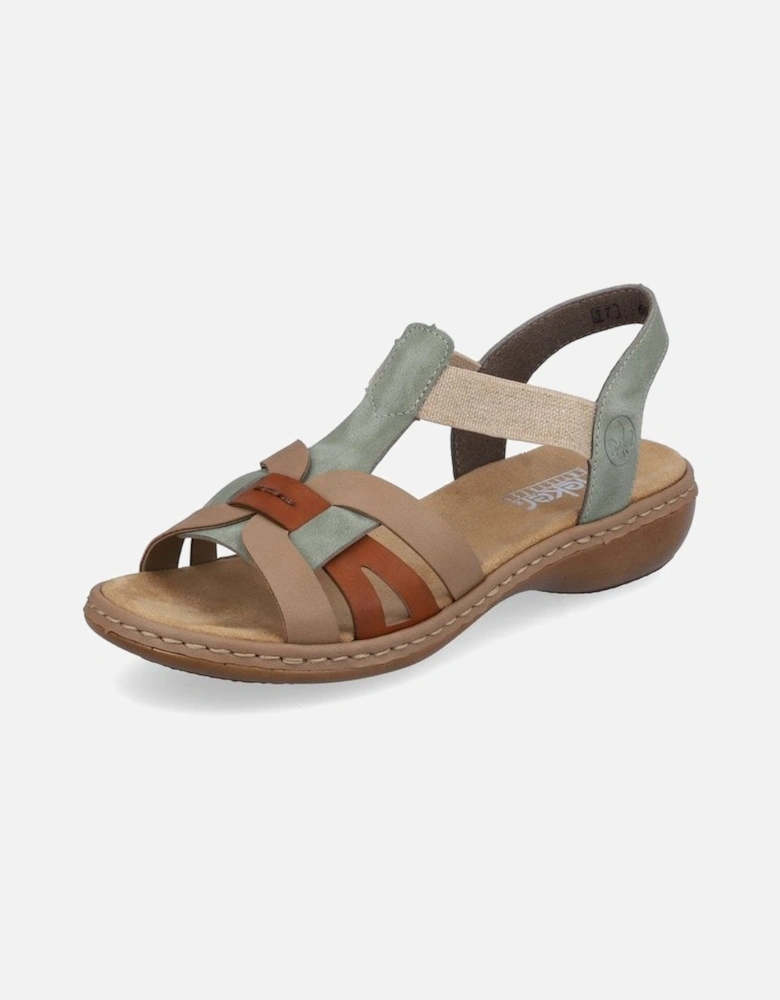 Ladies Sandals 65918-52 Mint/Beige