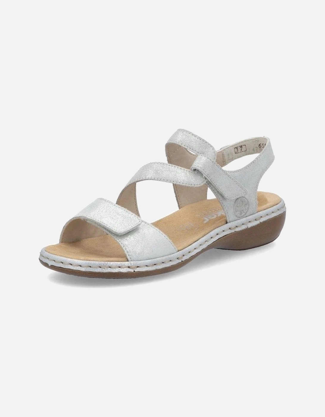 Rieker Women's Silver Sandals 659C7-93 In - Size: 6