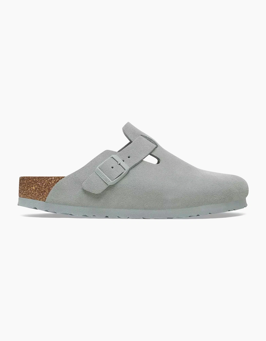 Birkenstock Boston Men's Grey Suede Sandals - Size 10