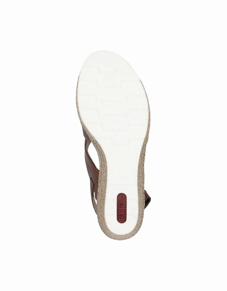 ladies sandal 61975-24 in Brown