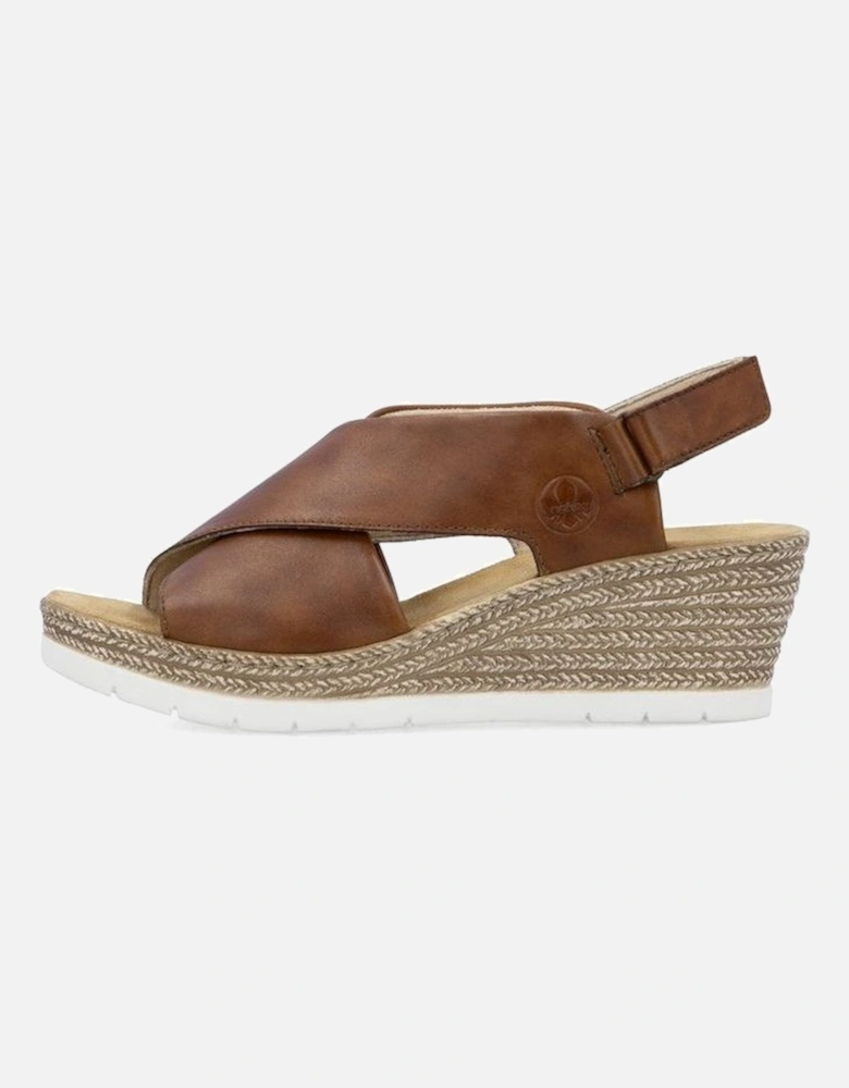 ladies sandal 61975-24 in Brown
