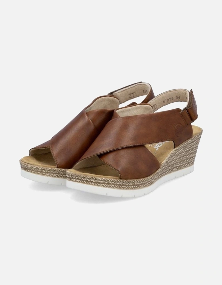 ladies sandal 61975-24 in Brown