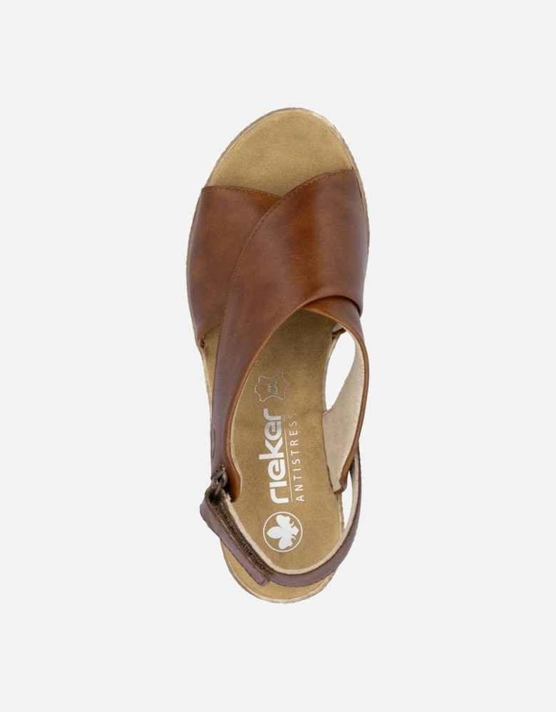 ladies sandal 61975-24 in Brown