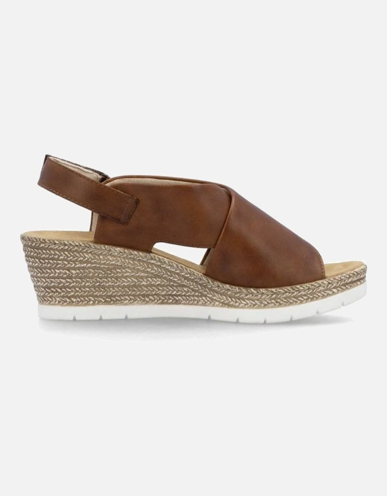 ladies sandal 61975-24 in Brown