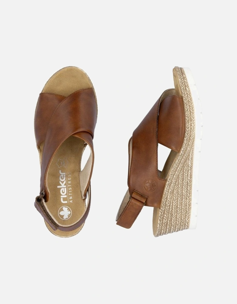 ladies sandal 61975-24 in Brown