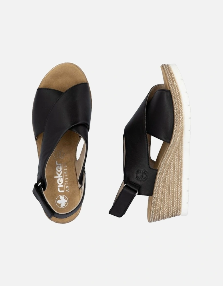 ladies sandal 61975-00 in Black
