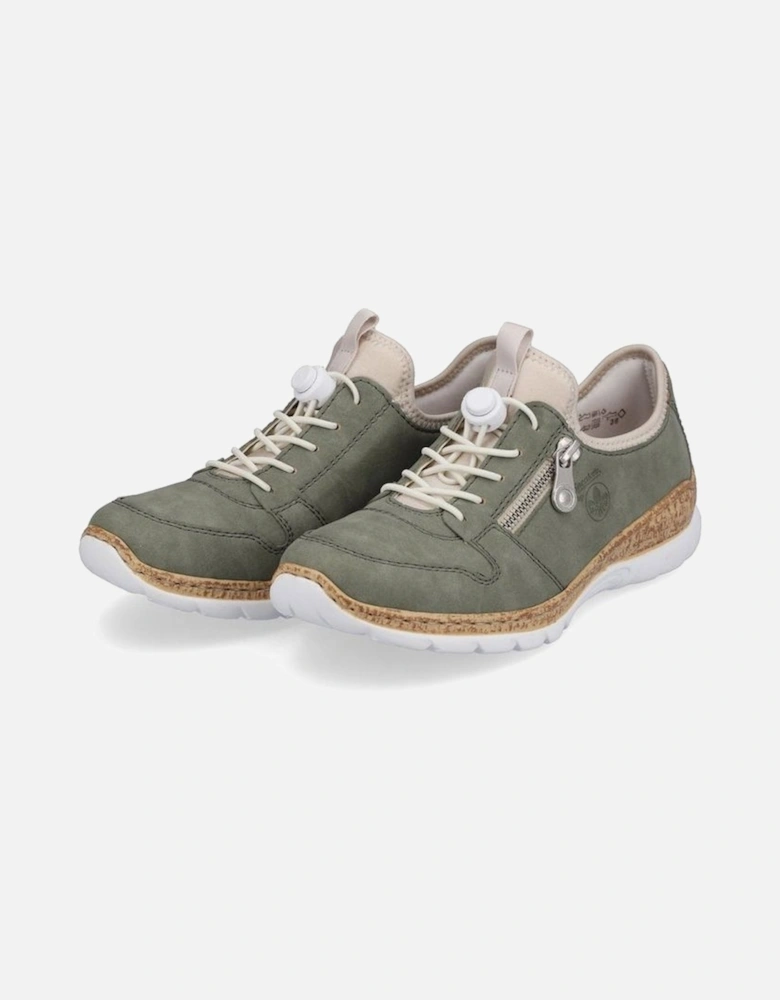 Ladies trainer N42G0-52 in Khaki