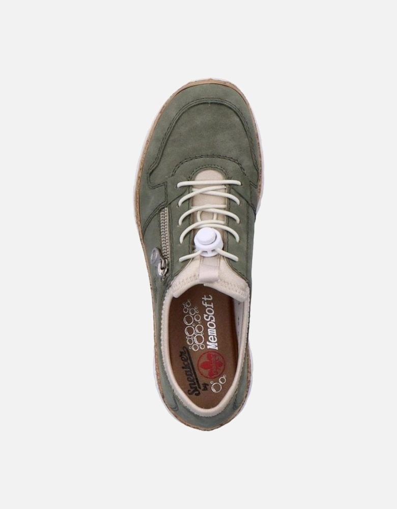Ladies trainer N42G0-52 in Khaki
