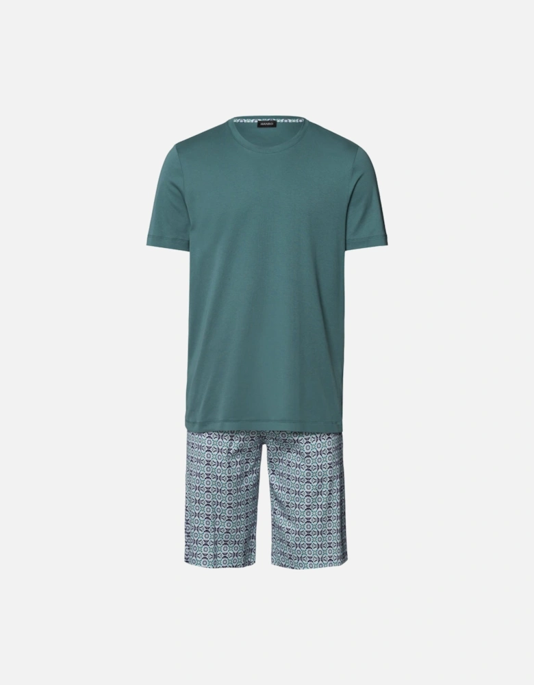Night & Day Interlock Pyjama Set, Tinted Mosaic