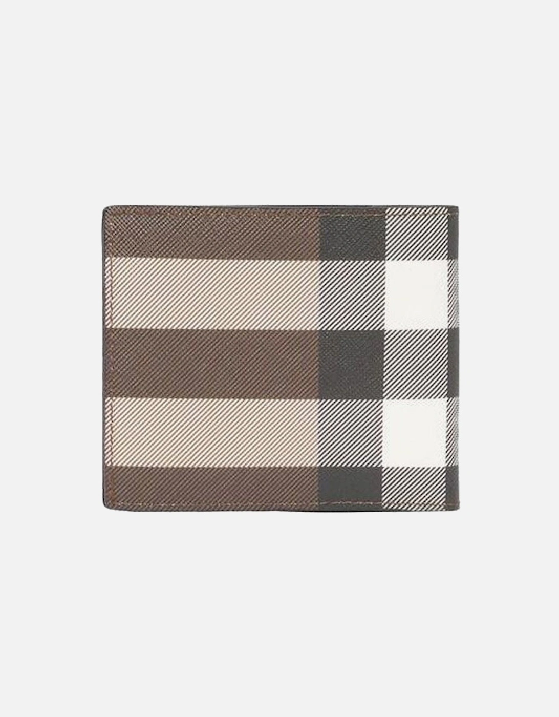 International Checkered Bifold Wallet in Brown