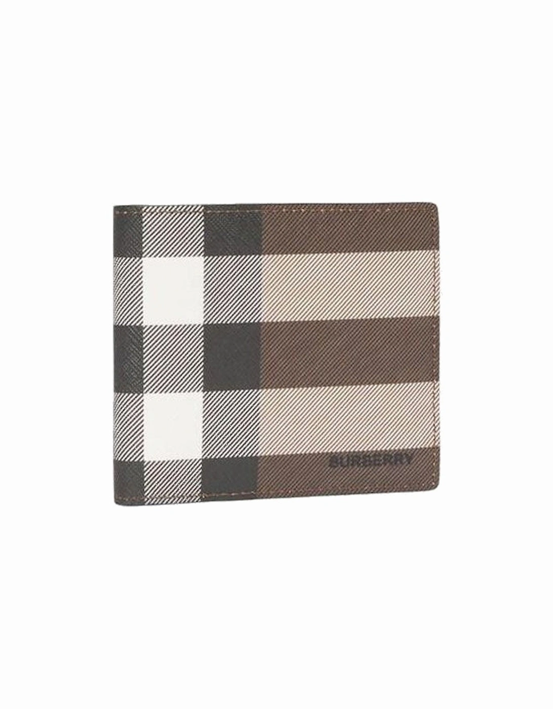 International Checkered Bifold Wallet in Brown