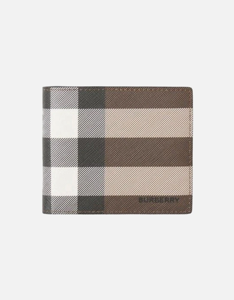 International Checkered Bifold Wallet in Brown