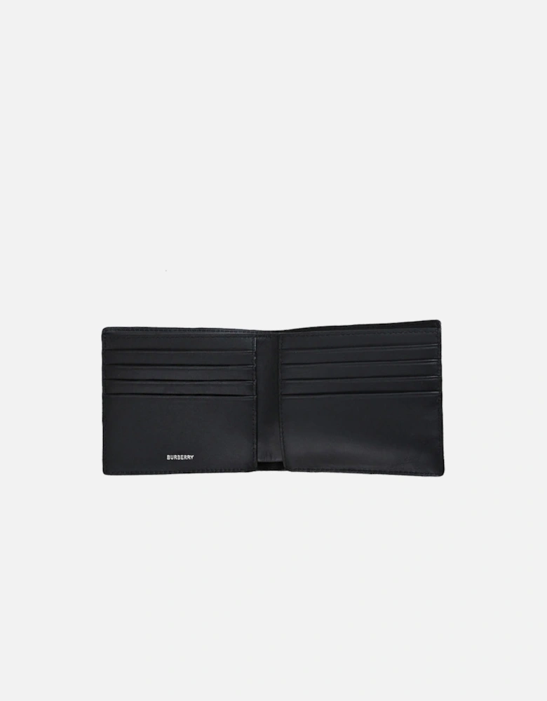 Checkered Bifold Wallet in Navy