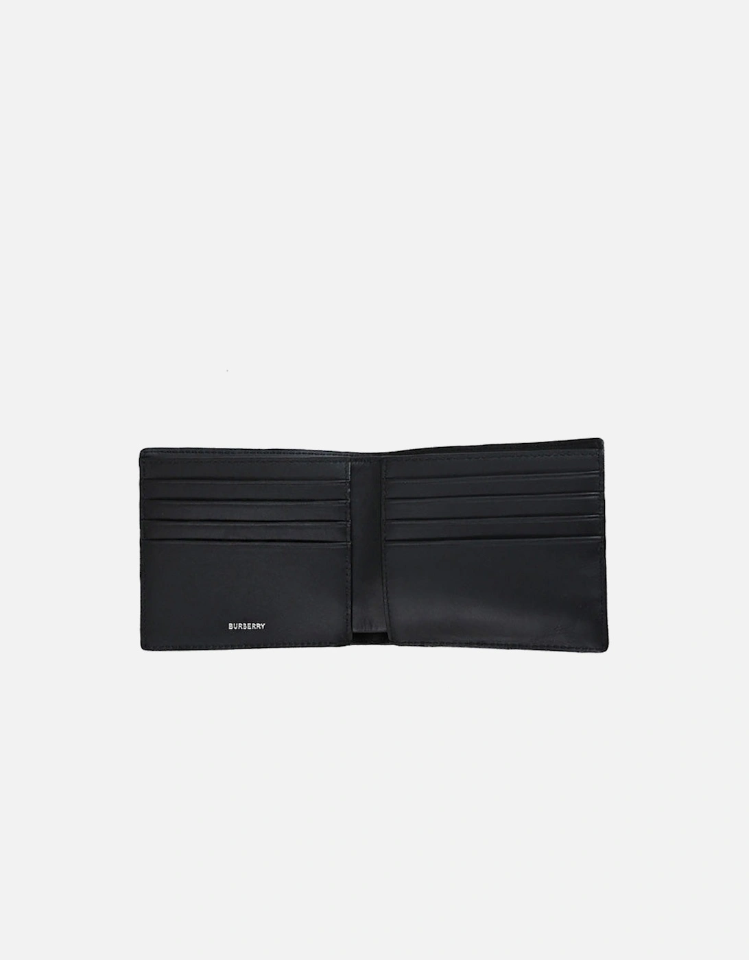 Checkered Bifold Wallet in Navy
