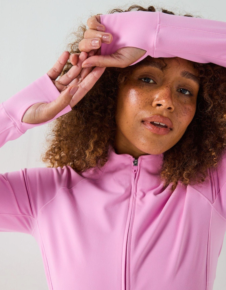 Womens Training Relentless Full Zip - Pink