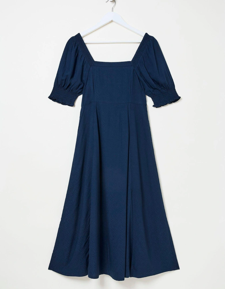 Bloom Midi Dress - Blue