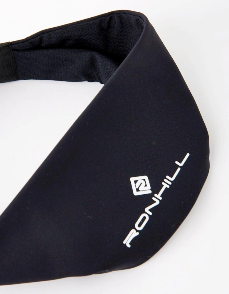 Unisex Running Reversible Headband - Black