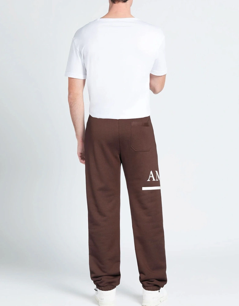 MA Bar Logo Printed Joggers in Brown