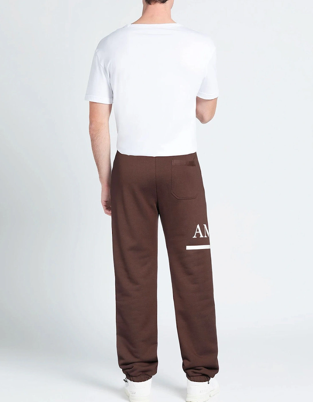 MA Bar Logo Printed Joggers in Brown