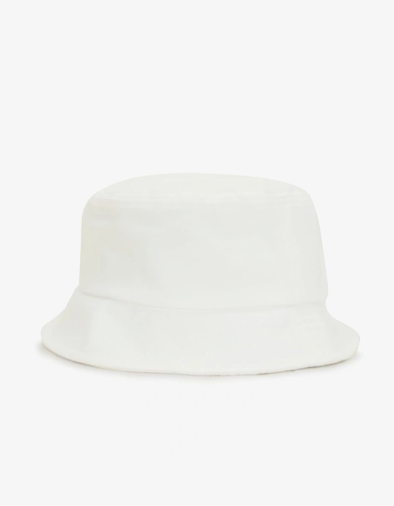 Pique Cotton White Bucket Hats