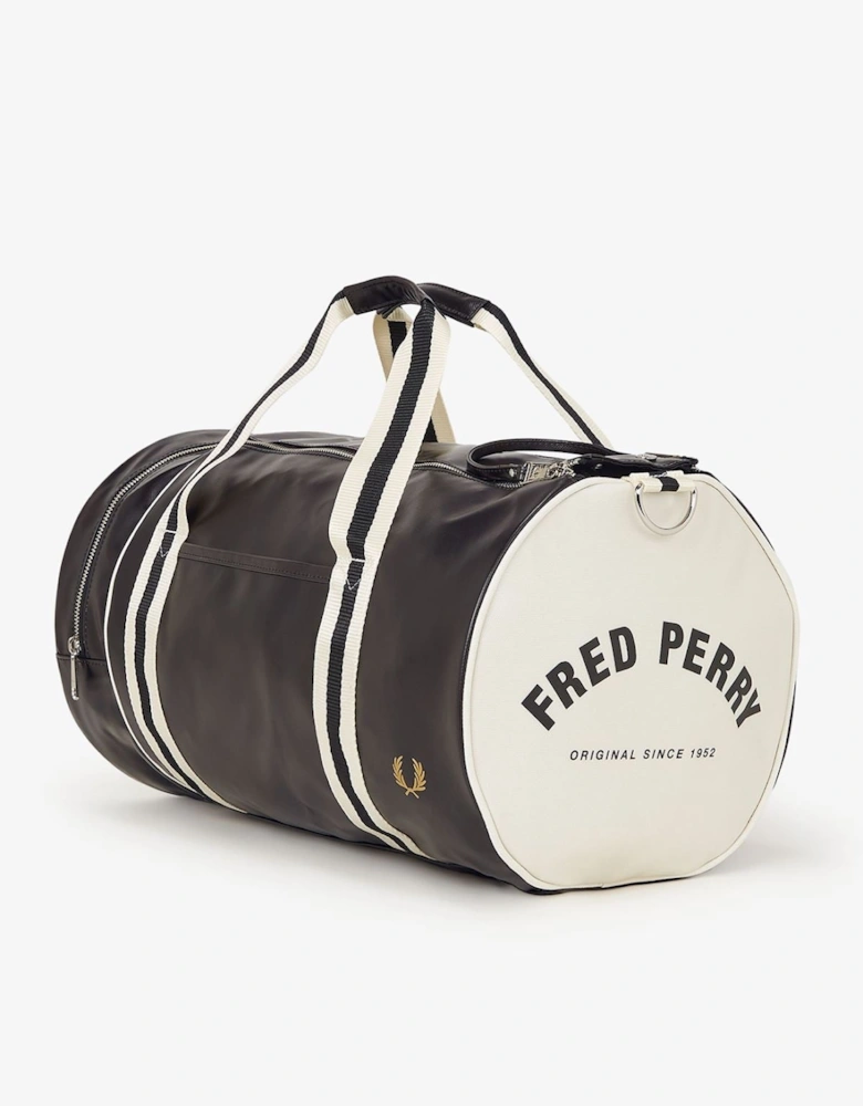Classic Barrel Polyester Black/Ecru Cross Bag