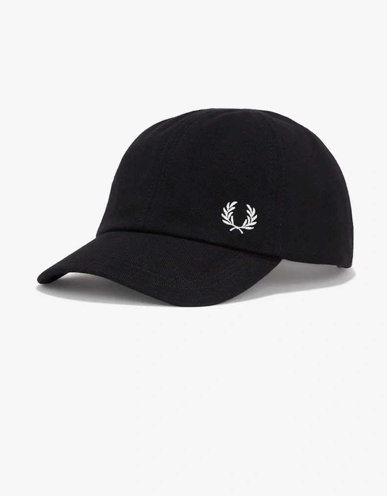 Pique Classic Cotton Black/White Caps