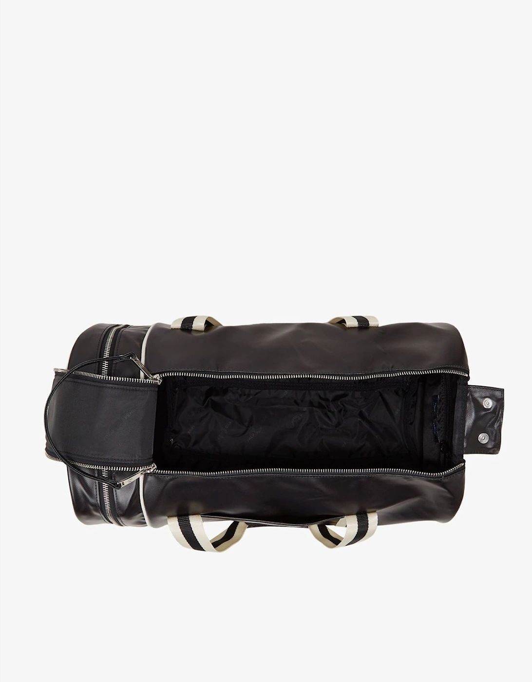 Classic Barrel Polyester Black/Ecru Cross Bag
