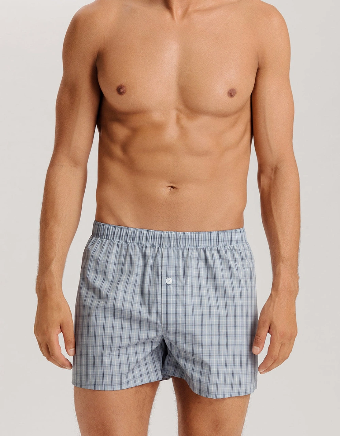 Fancy Woven Boxer Shorts, Sea Breeze Check
