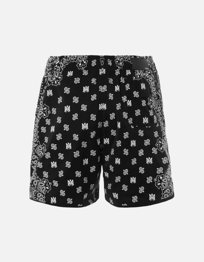 Bandana Swim Shorts in Black