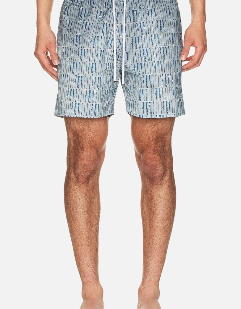 Gradient Swim Shorts in Blue