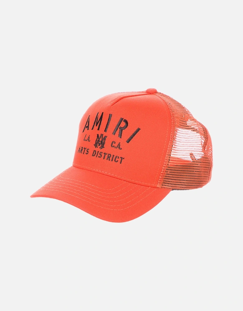 Stencil Arts District Trucker Cap in Orange