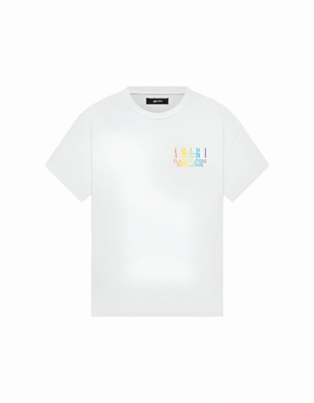 XO Beverly Hills Rainbow Printed T-Shirt in White, 5 of 4