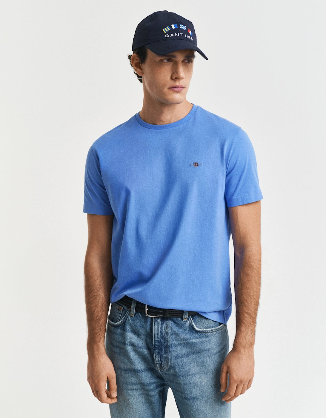Mens Regular Fit Short Sleeve Shield Logo T-Shirt, 2 of 1